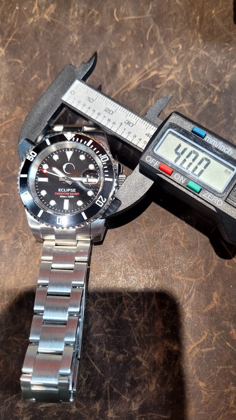 Eclipse Shadow Diver Automatic Watch NH35 Sapphire 100m Stainless Steel19