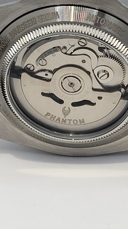 Phantom Stealth Diver Automatic NH35 Sapphire Ceramic Black Dive Watch 100m13