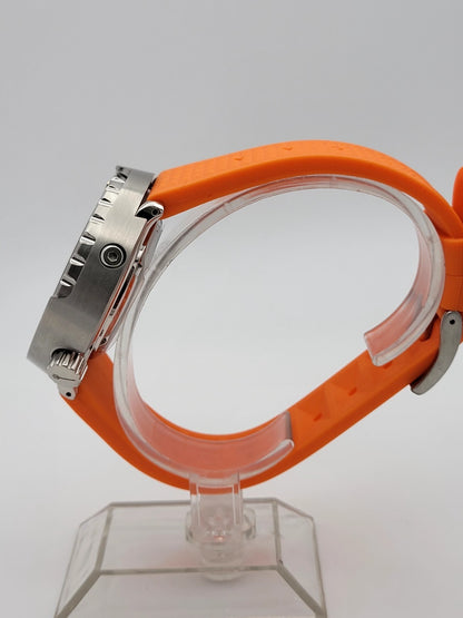 POSEIDON NH35 Automatic Orange Black 'Tuna' Divers Watch 300M WR SEIKO TMI6