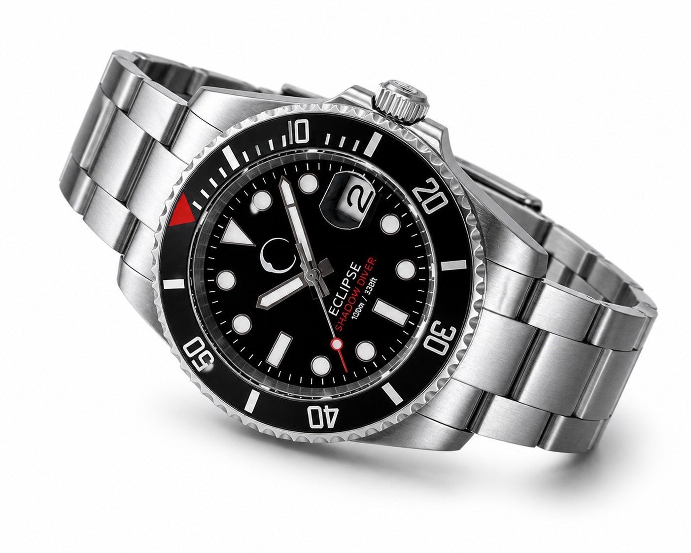 Men’s Automatic Dive Watch NH35 – Black Dial, Sapphire Glass, Steel Bracelet3