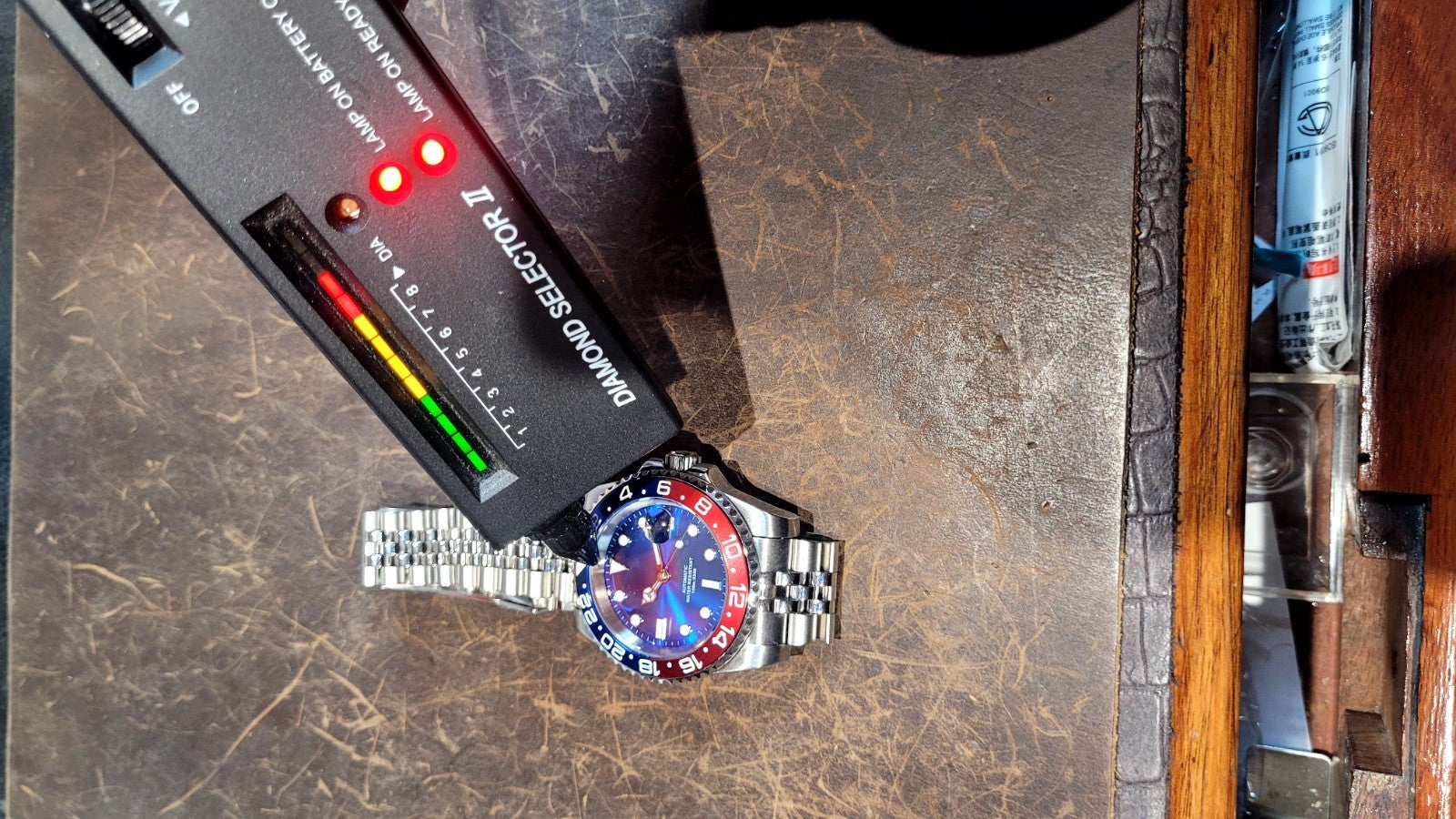 Automatic Dive Watch 40mm Pepsi Bezel Sapphire Date Steel UK Seller 18