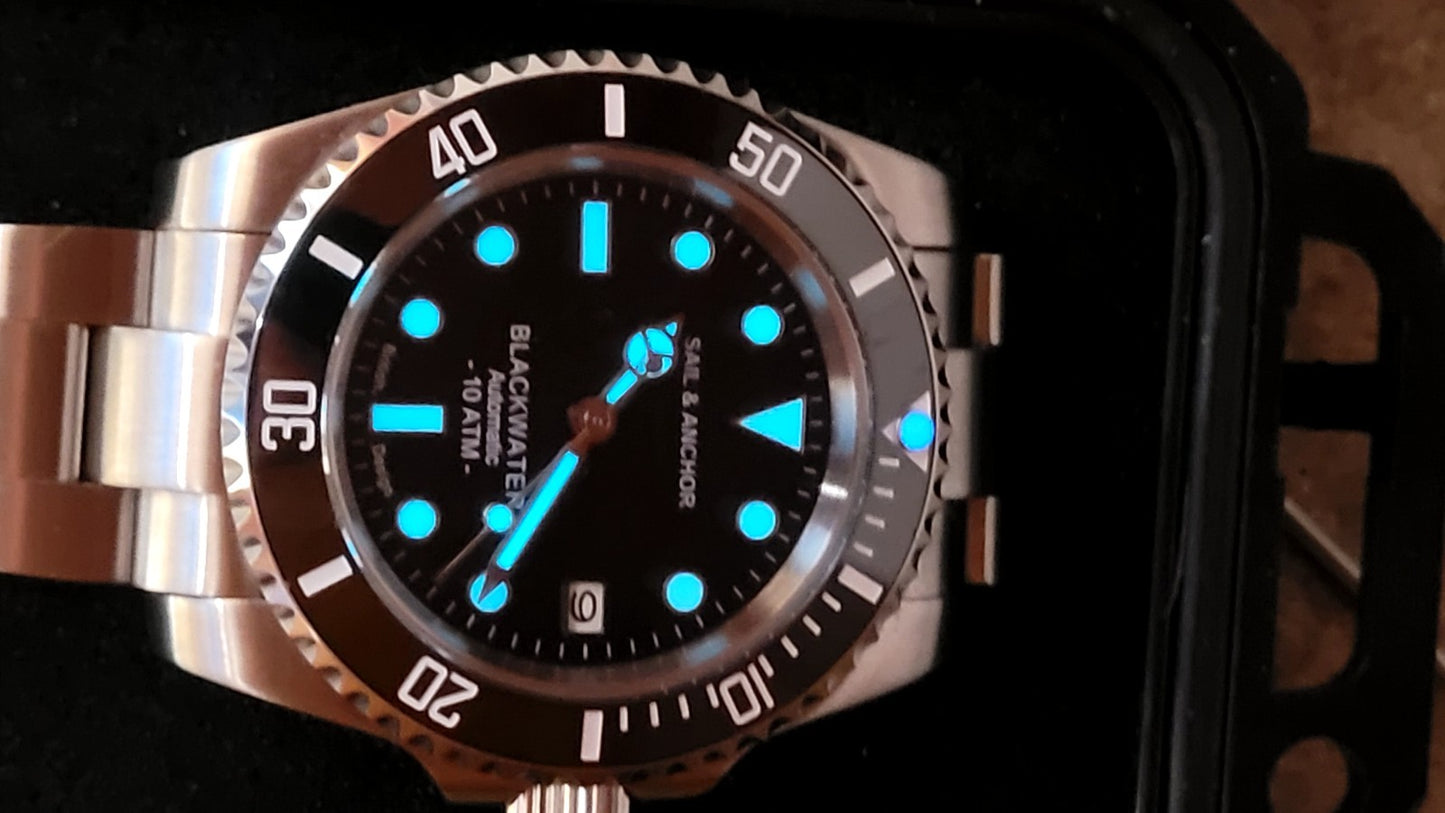 Sail & Anchor 'Blackwater' SEIKO TMI NH35 Automatic Divers Watch British Design6