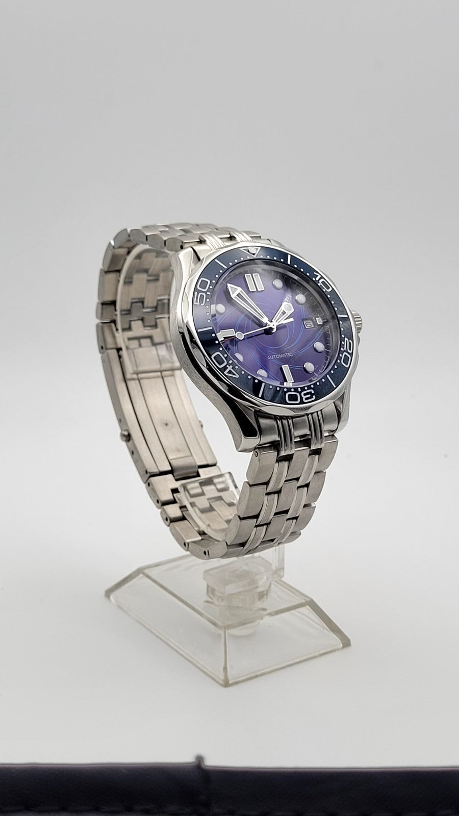 Blue Wave Automatic Diver Watch Ceramic Bezel Sapphire Crystal UK Seller 11