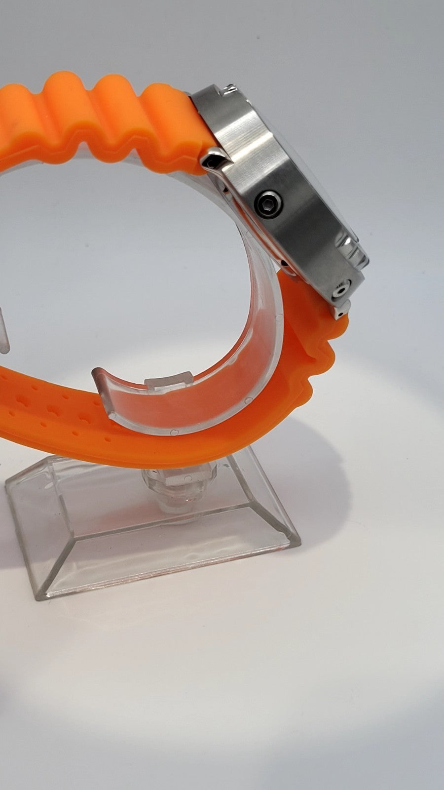 Automatic Tuna Diver Watch Orange Rubber Sapphire Crystal 300M Ceramic11