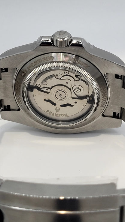 Phantom Stealth Diver Automatic NH35 Sapphire Ceramic Black Dive Watch 100m14