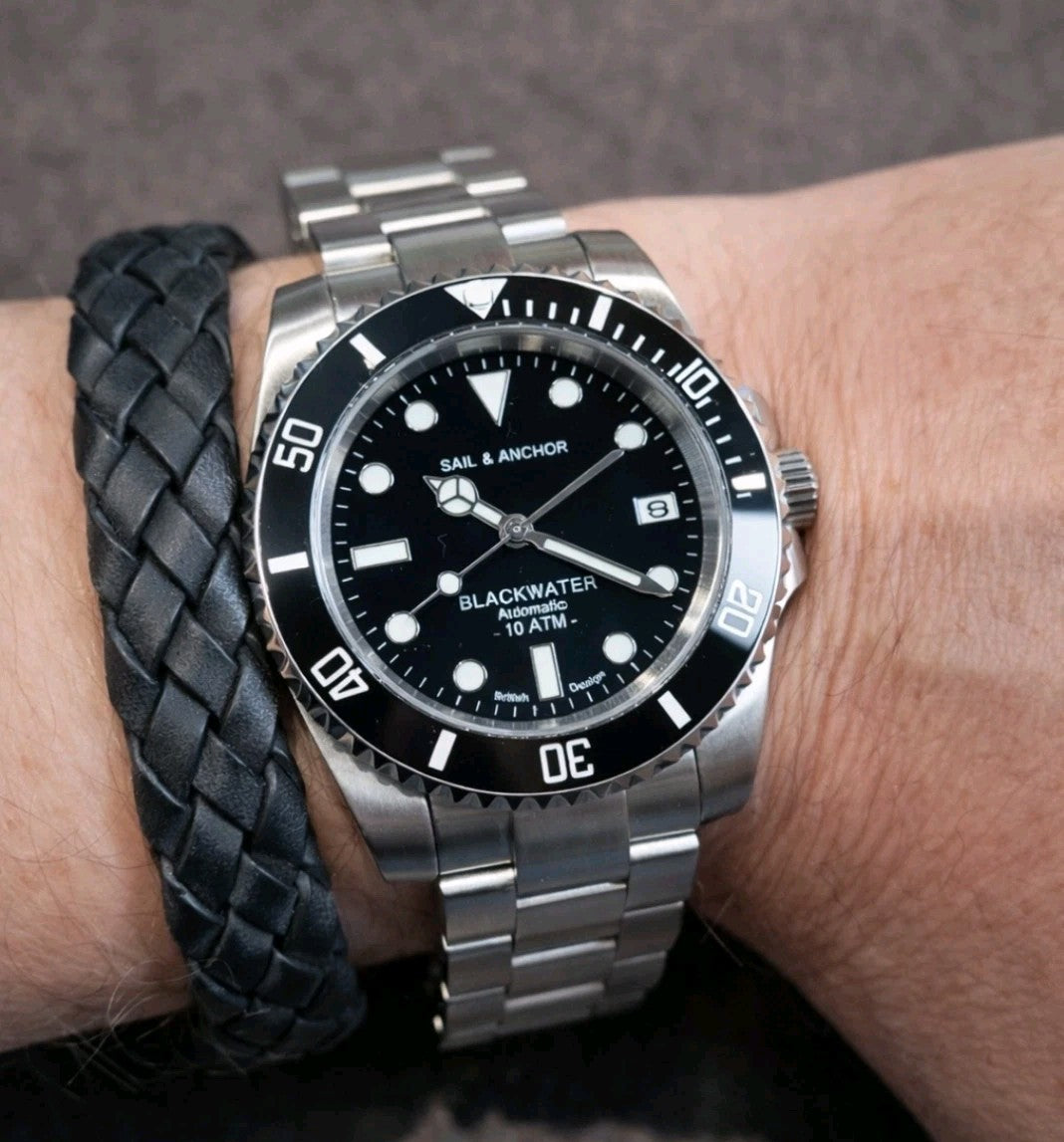 Sail & Anchor 'Blackwater' SEIKO TMI NH35 Automatic Divers Watch British Design0