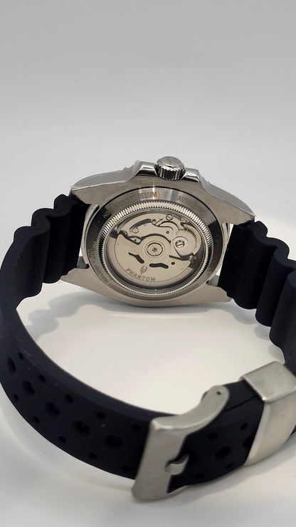 NH35 AUTOMATIC DIVERS WATCH Phantom Tactical Diver Sapphire Rubber Black 10ATM 14