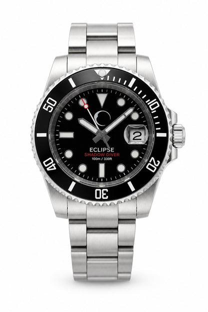 Eclipse Shadow Diver Automatic Watch NH35 Sapphire 100m Stainless Steel0