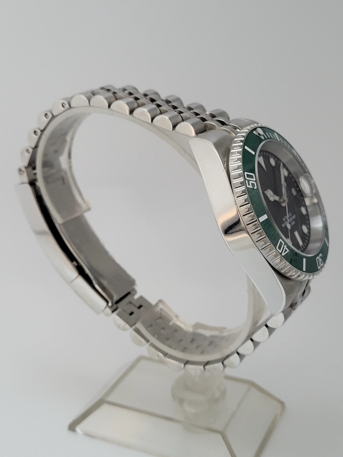 New Automatic Luxury Sub Black Green 'Kermit' Divers Watch Seiko TMI NH35 10