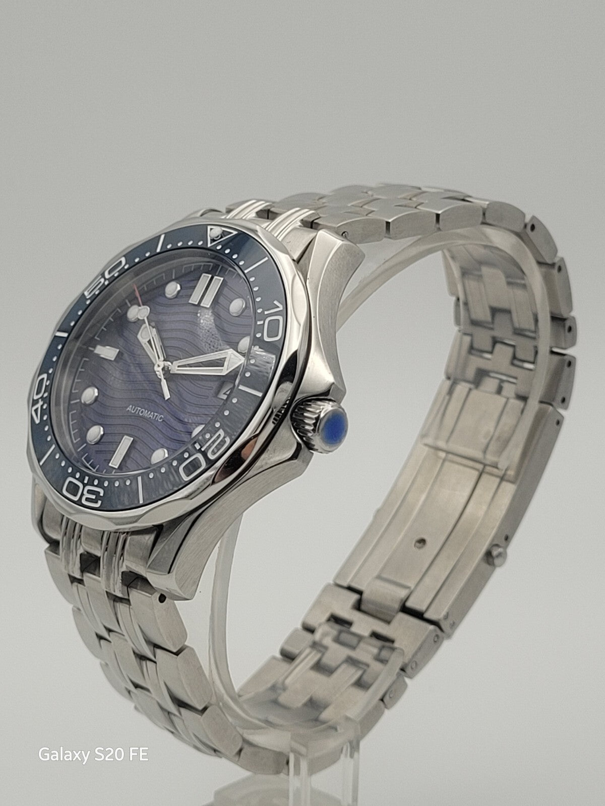Blue Wave Automatic Divers Watch Ceramic Sapphire 100m UK Seller Warranty2