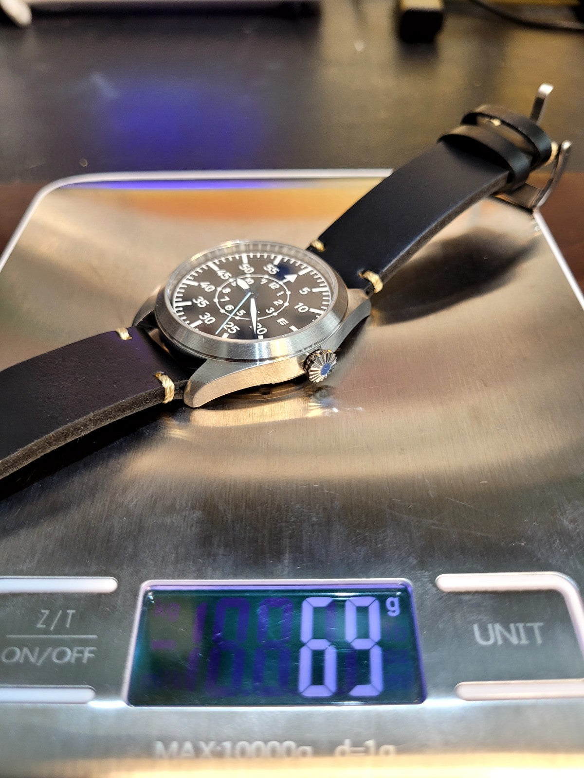 Pilot Field Watch Automatic 24hr Dial Miyota 8215 Sapphire Military Style UK11