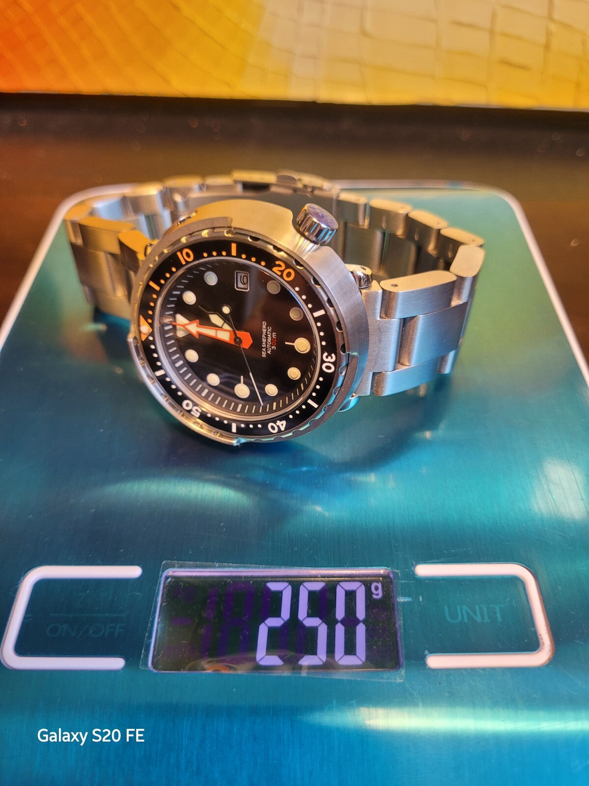 300m Automatic Black Tuna Divers Watch Sapphire WR Seiko TMI Nh35 Movement 250g 9