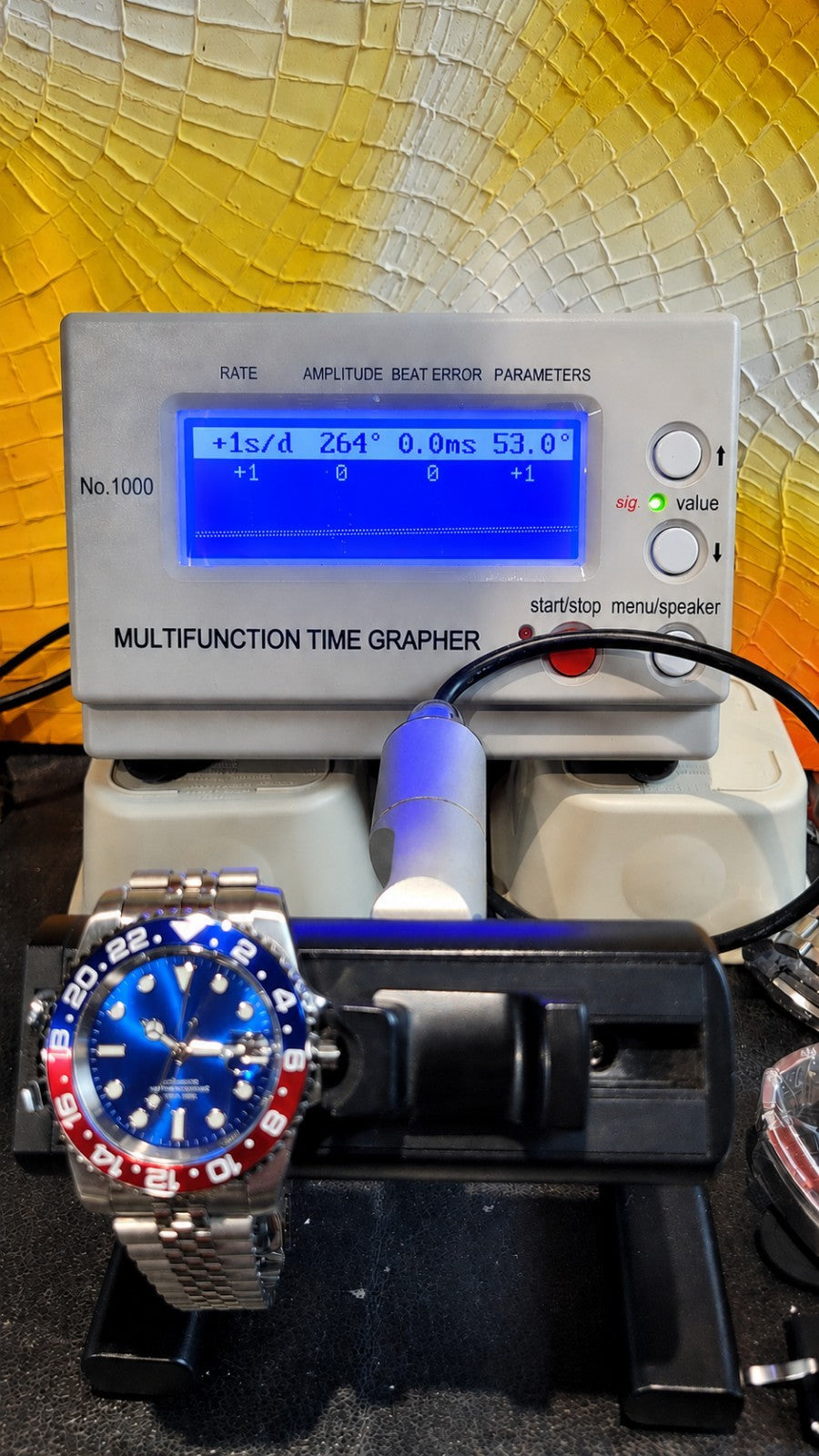 New Automatic Divers Watch Red Blue Bezel Sapphire Ceramic Date Steel UK Seller 16