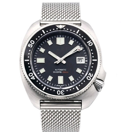 New Custom Automatic 'Willard' Turtle Black Divers Watch Japan NH35 SEIKO TMI1