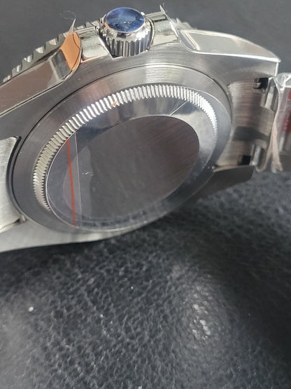 New Automatic Black Divers Sub Watch Seiko TMI NH35 Movement 100m10