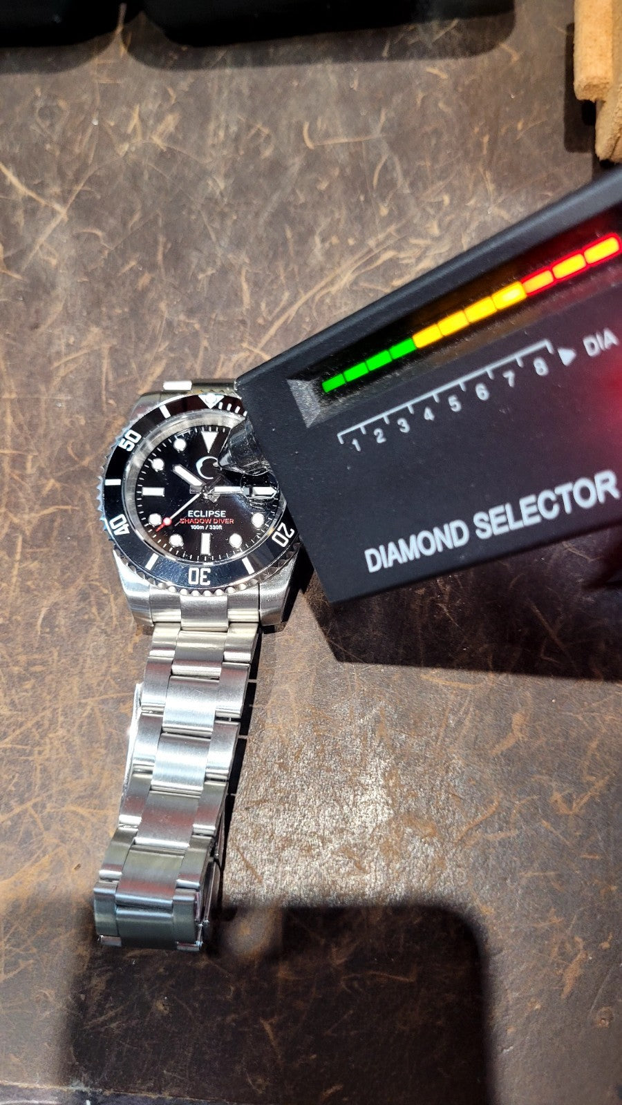 Eclipse Shadow Diver Automatic Watch NH35 Sapphire 100m Stainless Steel18