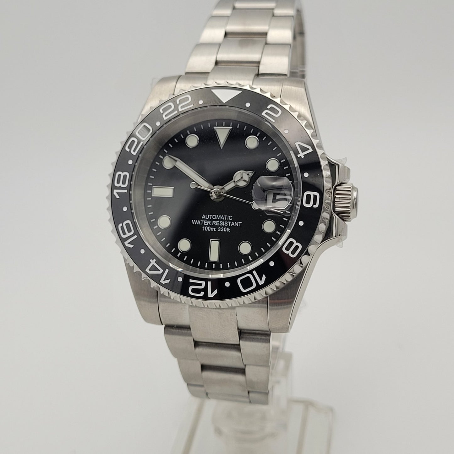 BNIB Automatic Black Sub Divers Watch. Seiko TMI NH35 Japanese Movement  100m1