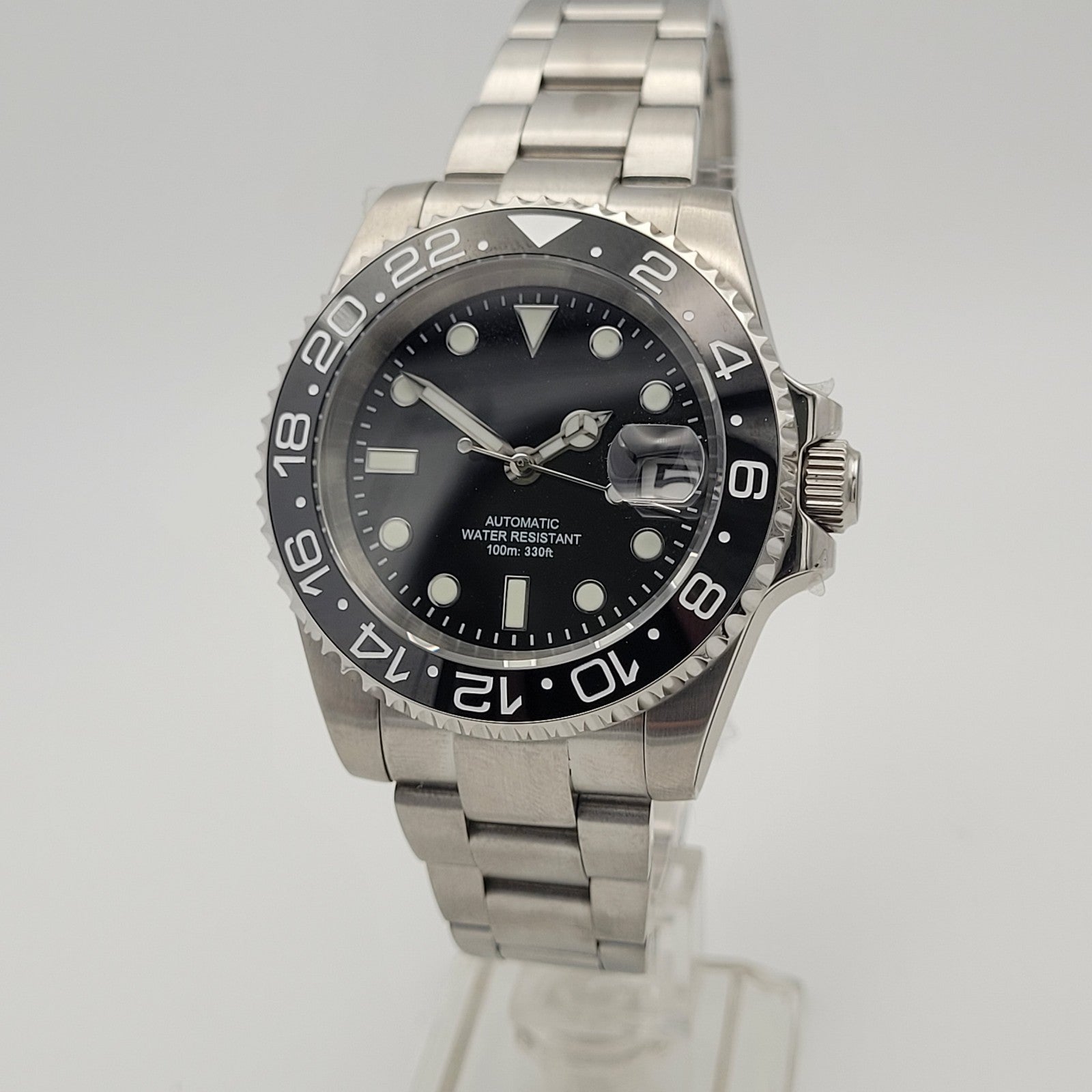 BNIB Automatic Black Sub Divers Watch. Seiko TMI NH35 Japanese Movement  100m1