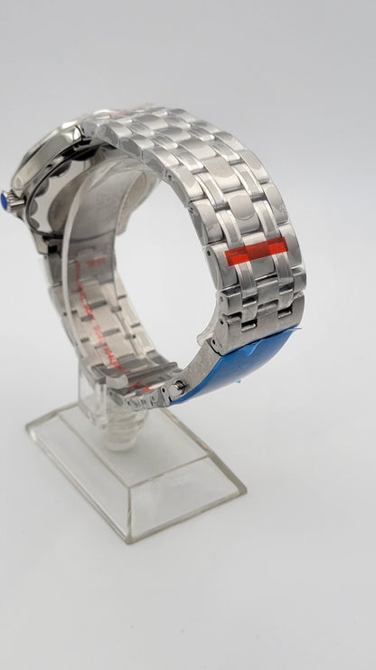 Automatic Divers Watch Sunburst Blue Wave Lambda Maris NH35 Sapphire Ceramic 11