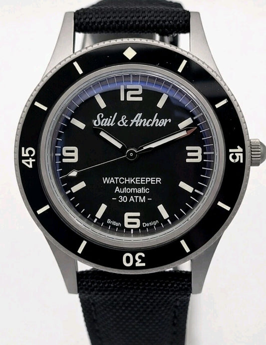 New Automatic Divers Watch Sail and Anchor WATCHKEEPER NH35 (SEIKO TMI) Warranty1