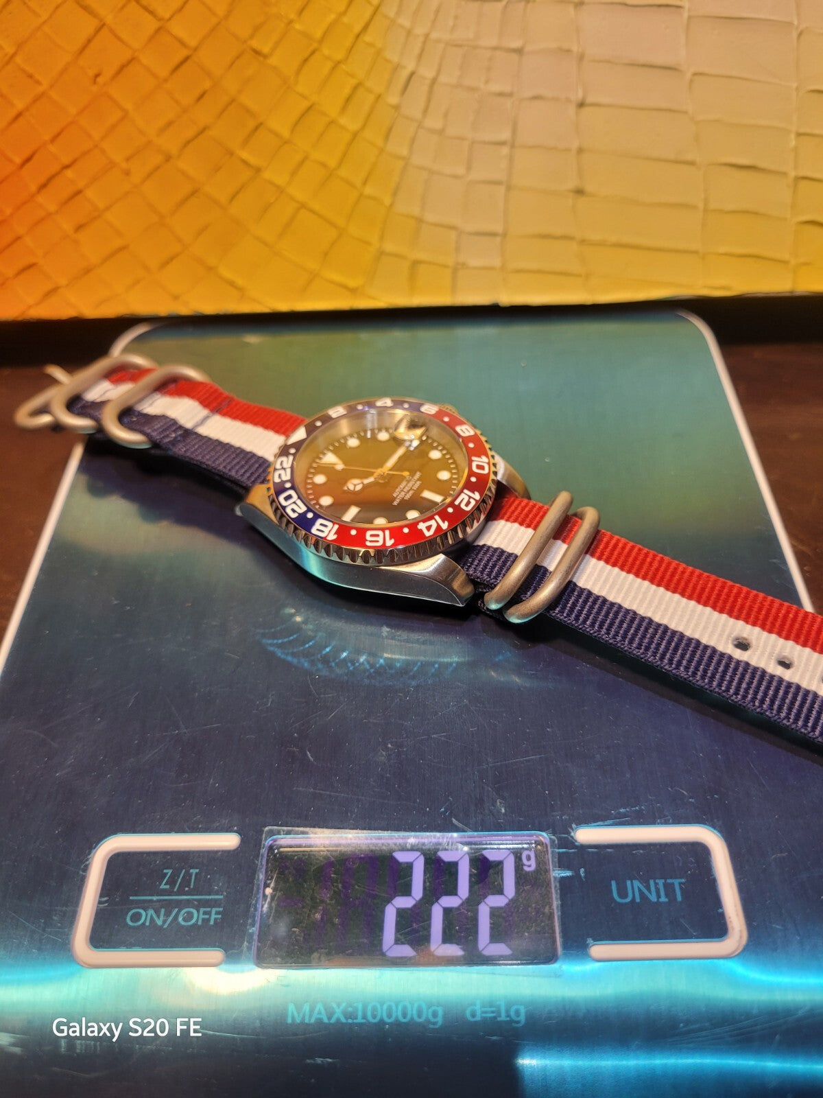 Custom 40mm Red White Blue Divers Watch Seiko TMI Nh35 Auto Movt 100m GB USA.9