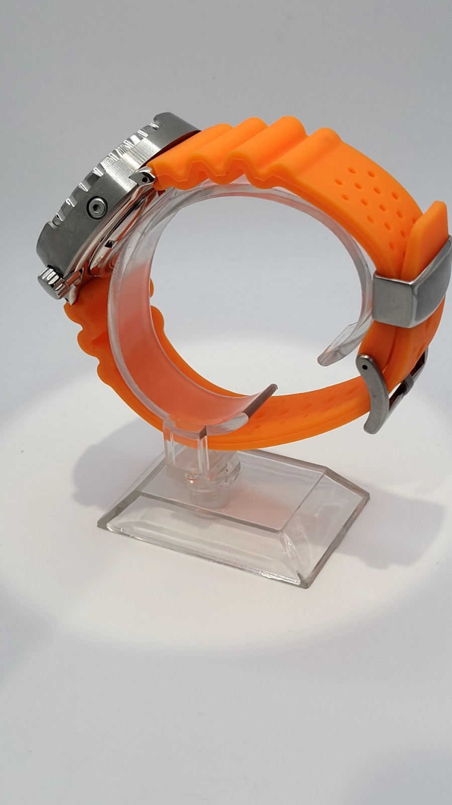 Automatic Tuna Diver Watch Orange Rubber Sapphire Crystal 300M Ceramic9