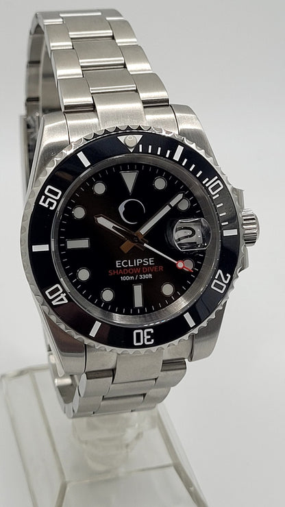 Eclipse Shadow Diver Automatic Watch NH35 Sapphire 100m Stainless Steel5