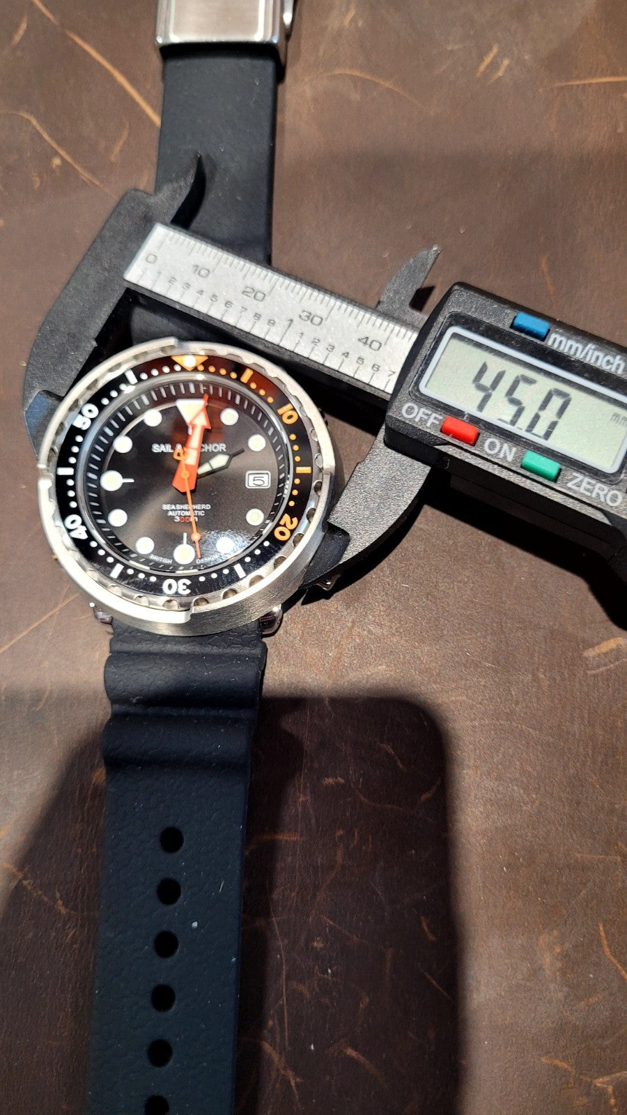 Sail & Anchor Black Automatic 'Tuna' Divers Watch 30ATM British By Design NH35 7