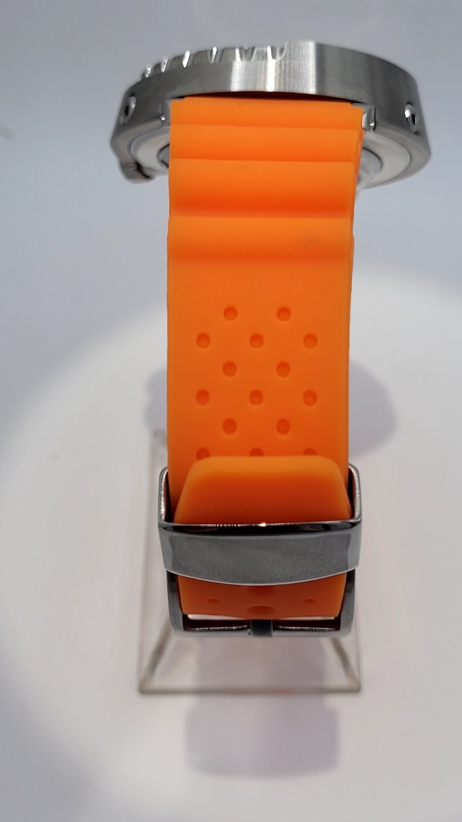 Automatic Tuna Diver Watch Orange Rubber Sapphire Crystal 300M Ceramic10