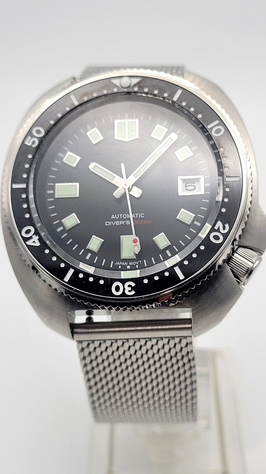 Mens Custom Automatic 'Willard' Turtle Black Divers Watch Japan NH35 SEIKO TMI.4