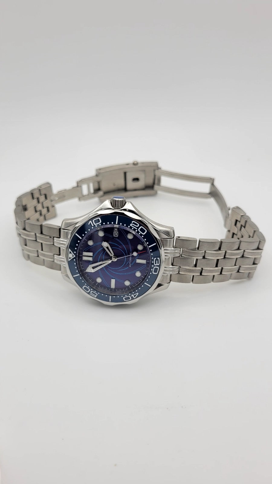 Automatic Blue Diver Watch Ceramic Bezel Sapphire Crystal UK Seller Divers 100m14