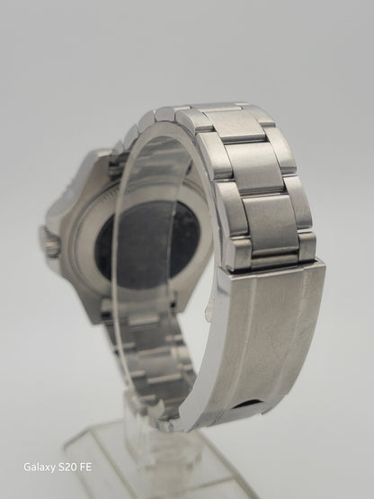 Men's Custom 43mm Black Divers Watch NH34 Seiko TMI Automatic Movt 100m GMT .4