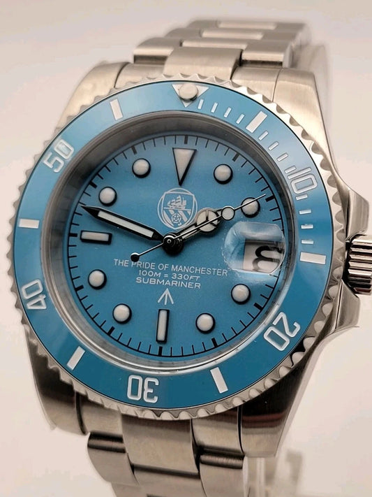 Manchester City THE PRIDE OF MANCHESTER Automatic Divers Watch FOOTBALL