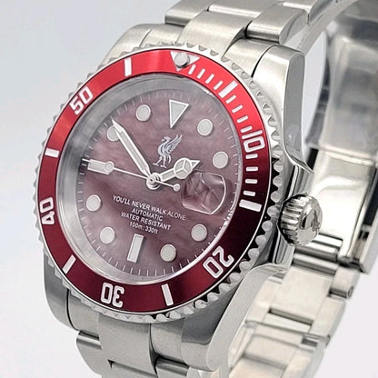 New Liverpool Football LFC Automatic Divers Watch Japan Citizen Miyota Red