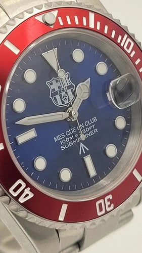 FC Barcelona FCB Japanese Citzen 'Mes Que Un Club' Football Auto Movt WATCH