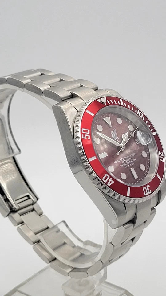 New Liverpool Football LFC Automatic Divers Watch Japan Citizen Miyota Red