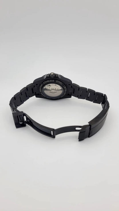 Black Atomatic Divers Watch STAR WARS DARTH VADER Ceramic Bezel Sapphire Glass