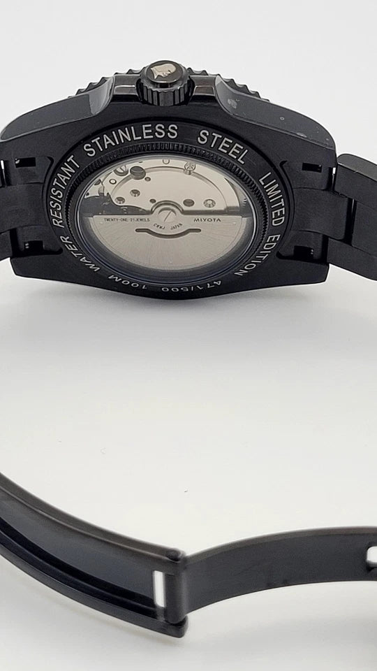 Black Atomatic Divers Watch STAR WARS DARTH VADER Ceramic Bezel Sapphire Glass