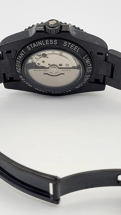 Black Atomatic Divers Watch STAR WARS DARTH VADER Ceramic Bezel Sapphire Glass
