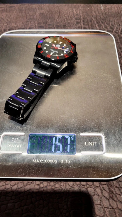 Black Atomatic Divers Watch STAR WARS DARTH VADER Ceramic Bezel Sapphire Glass