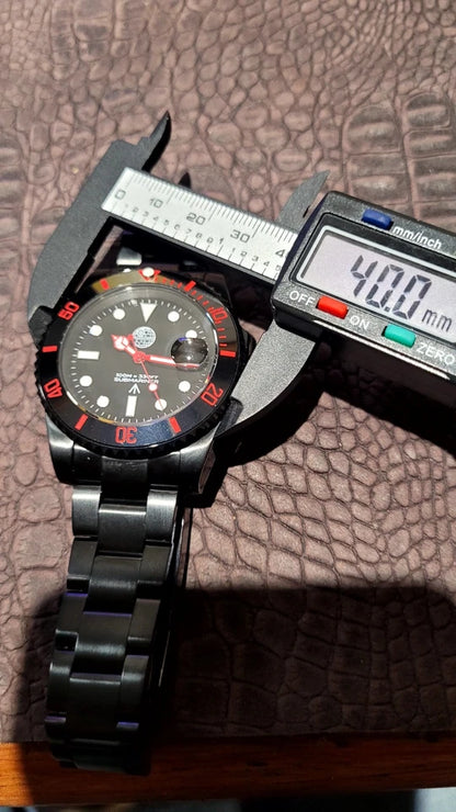 Black Atomatic Divers Watch STAR WARS DARTH VADER Ceramic Bezel Sapphire Glass