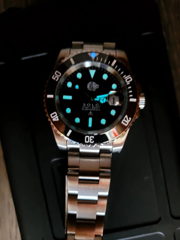 BLACK SOLO Automatic Divers Watch. Sapphire Ceramic 100m Star Wars