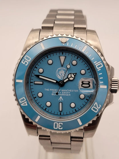 Manchester City THE PRIDE OF MANCHESTER Automatic Divers Watch FOOTBALL