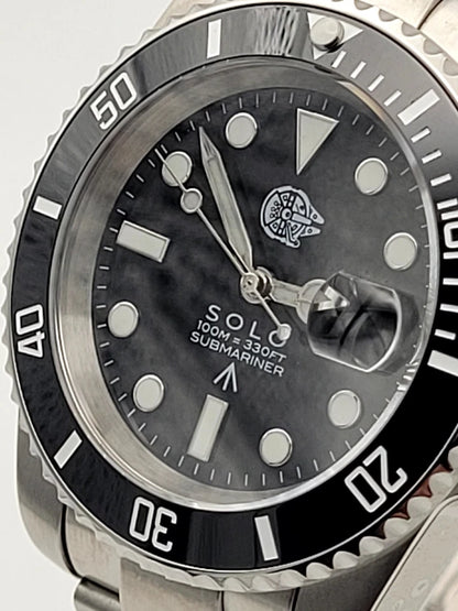 BLACK SOLO Automatic Divers Watch. Sapphire Ceramic 100m Star Wars