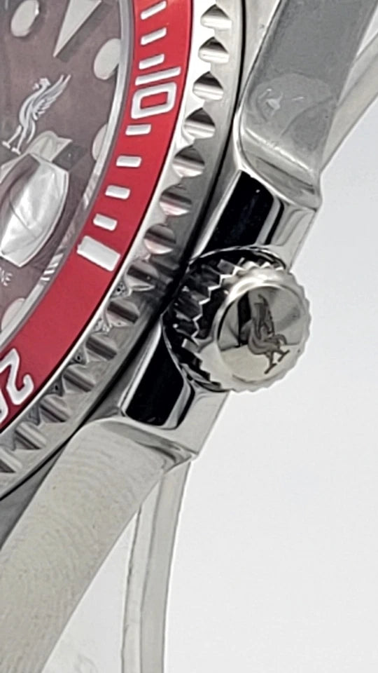 New Liverpool Football LFC Automatic Divers Watch Japan Citizen Miyota Red