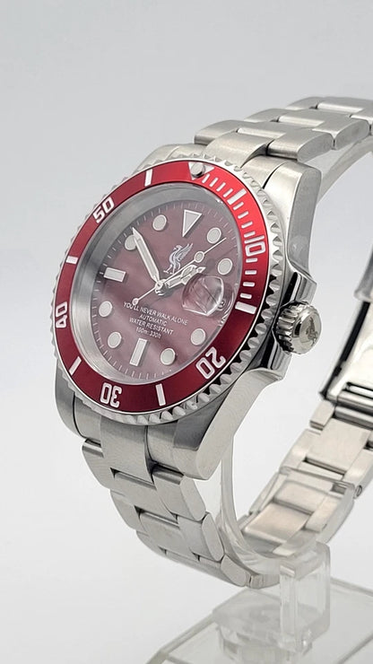 New Liverpool Football LFC Automatic Divers Watch Japan Citizen Miyota Red