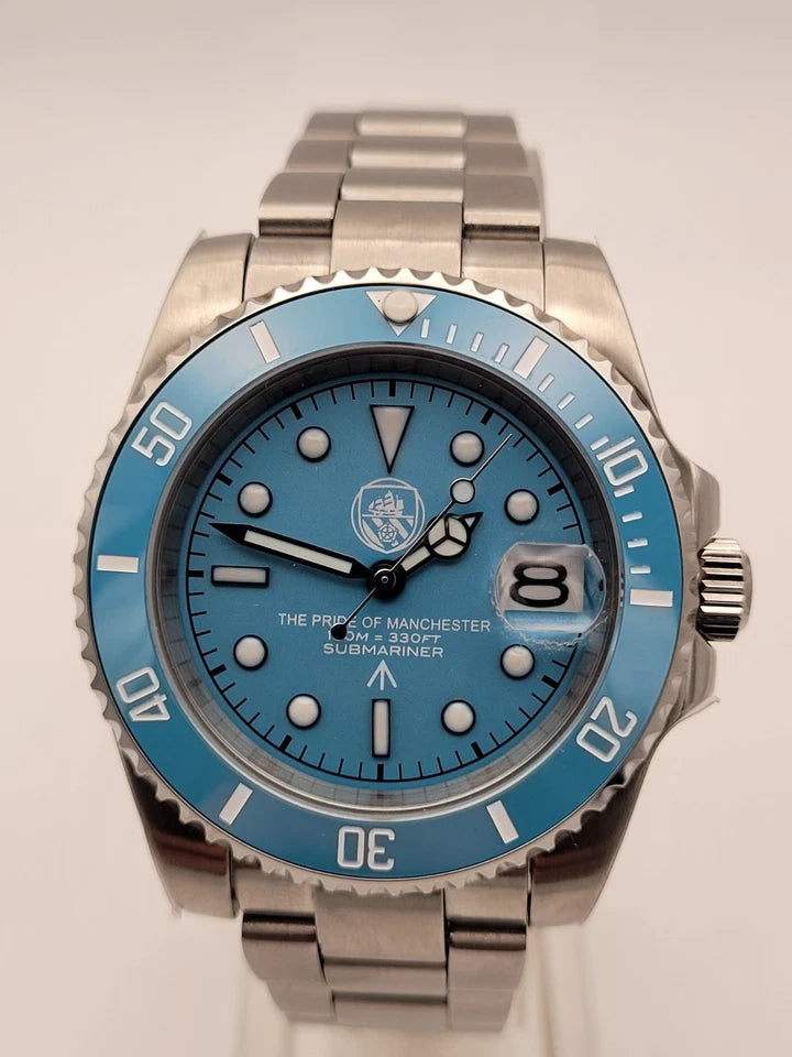 Manchester City THE PRIDE OF MANCHESTER Automatic Divers Watch FOOTBALL