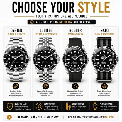 Custom Automatic Dive Watch Build Your Own NH35 / Miyota Sapphire 100M UK Seller