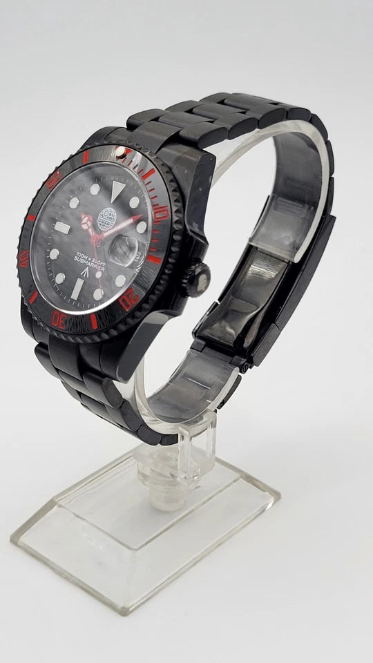 Black Atomatic Divers Watch STAR WARS DARTH VADER Ceramic Bezel Sapphire Glass