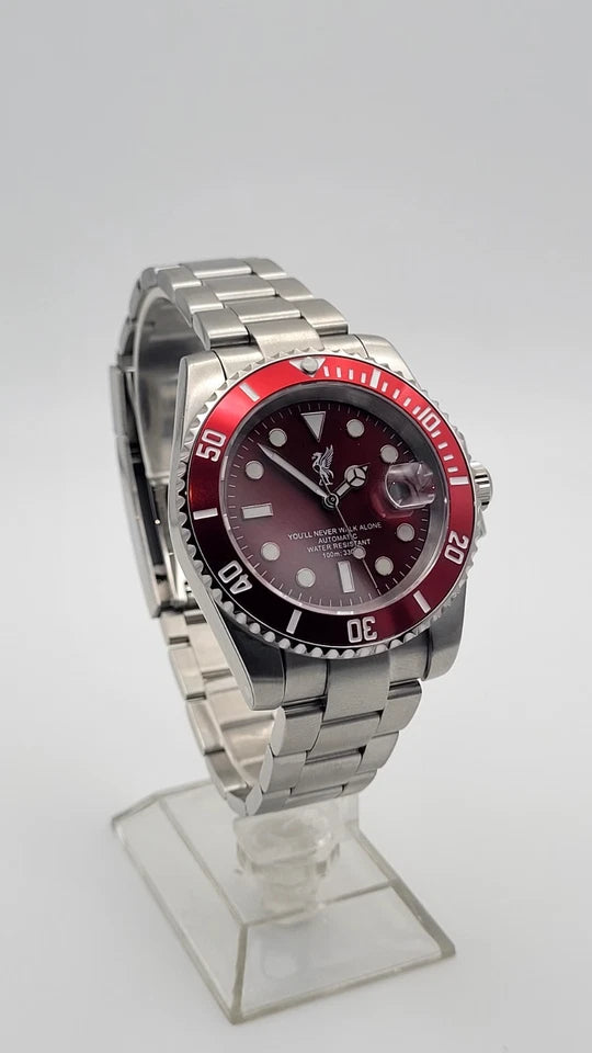 New Liverpool Football LFC Automatic Divers Watch Japan Citizen Miyota Red
